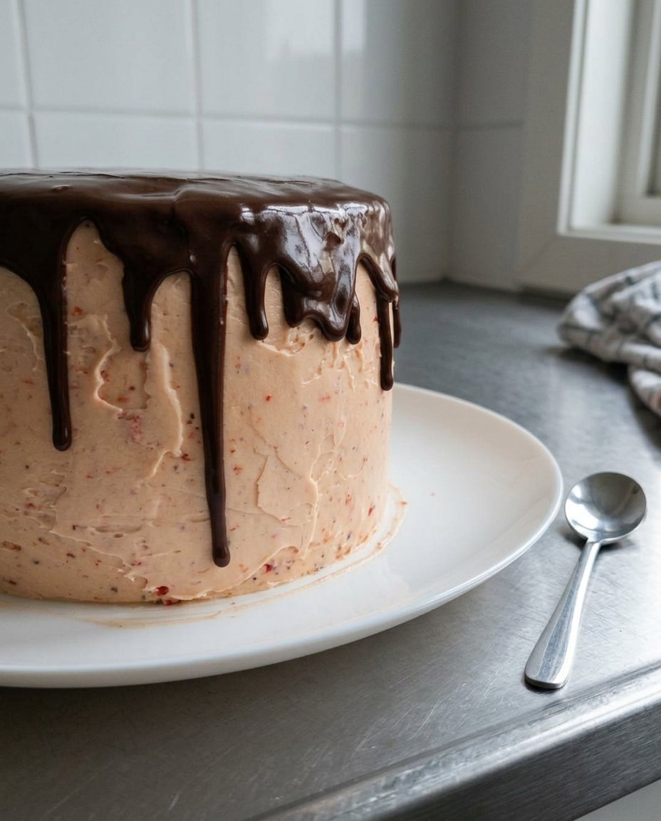 Pantry staples including cake mix eggs and strawberries for baking