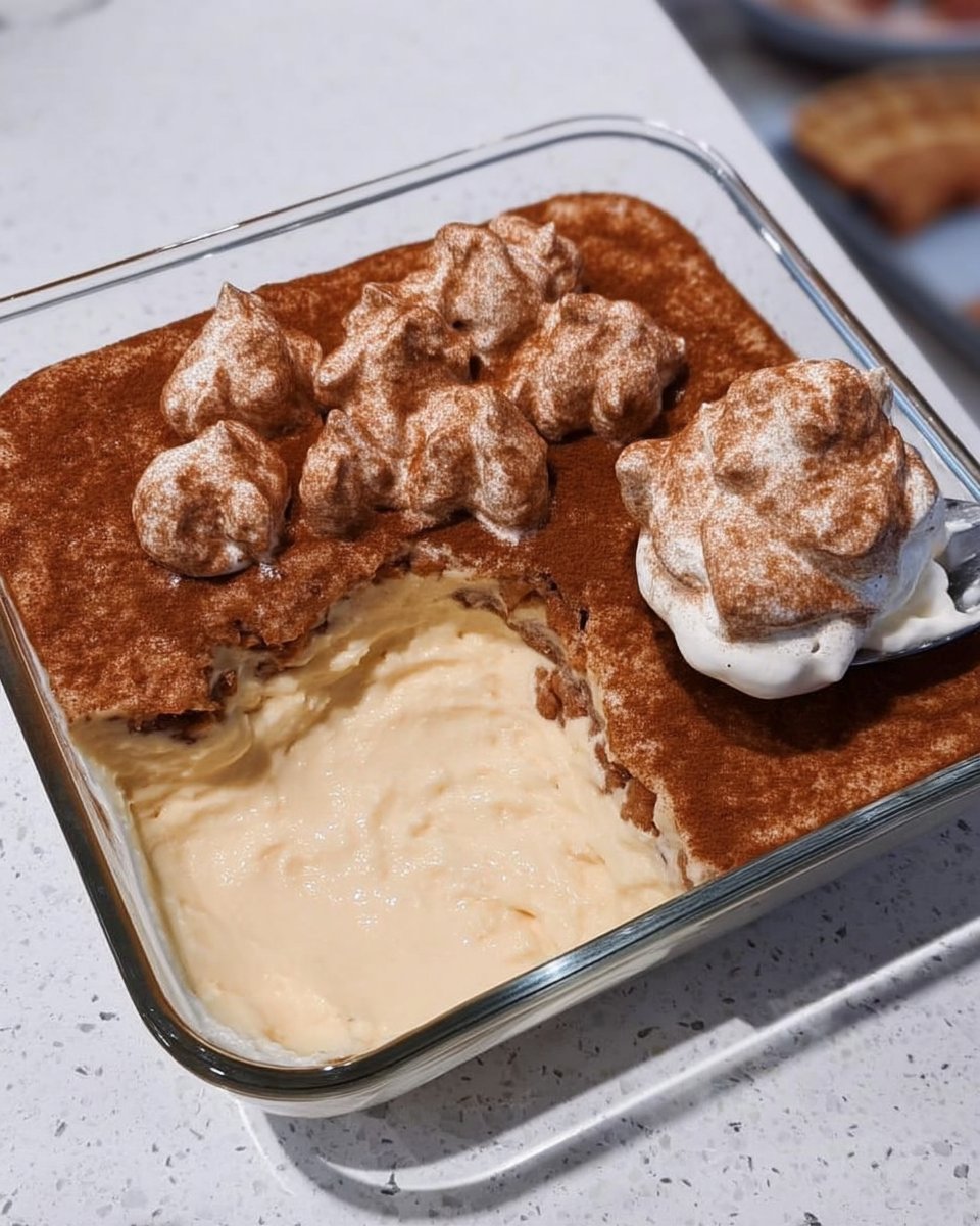 A hand using a knife to swirl cinnamon sugar mixture into yellow cake batter