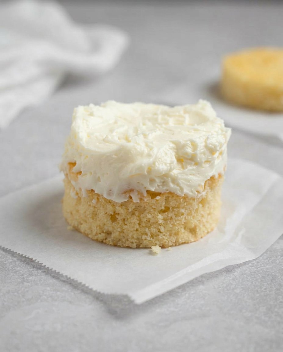 Frosting a small round cake