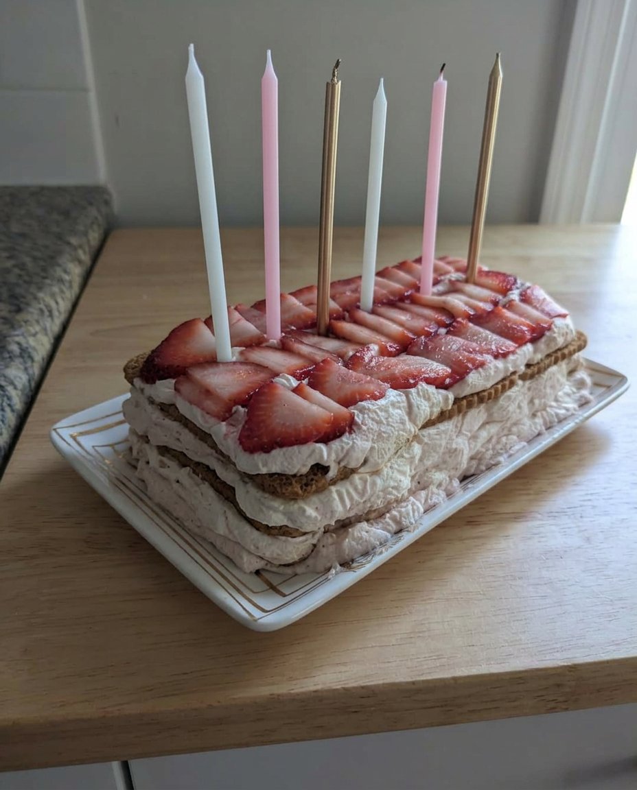 Stiff peaks of whipped cream in a metal bowl