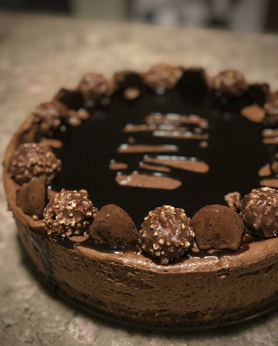 Bowls of cocoa powder and chopped dark chocolate on a kitchen counter