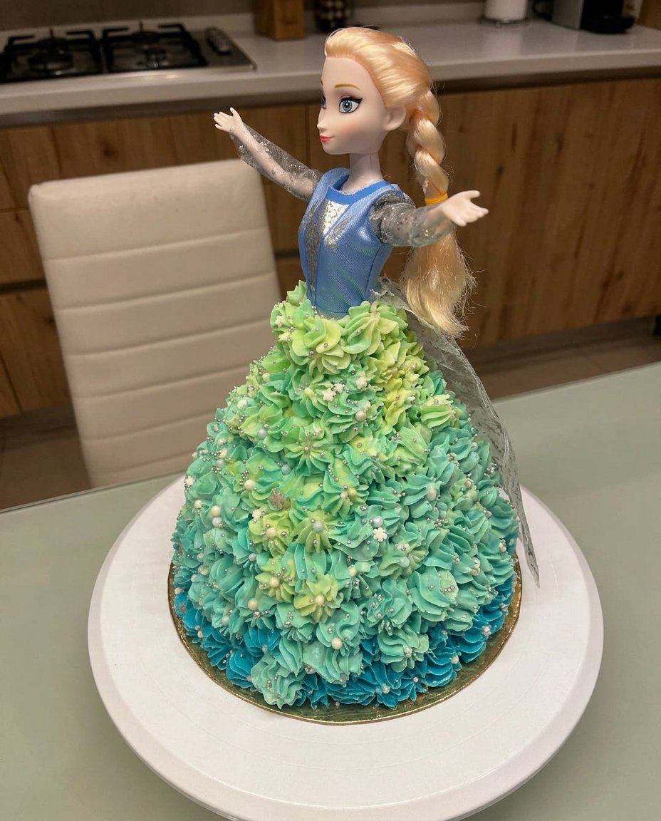 Ingredients like flour sugar butter and eggs on a wooden table