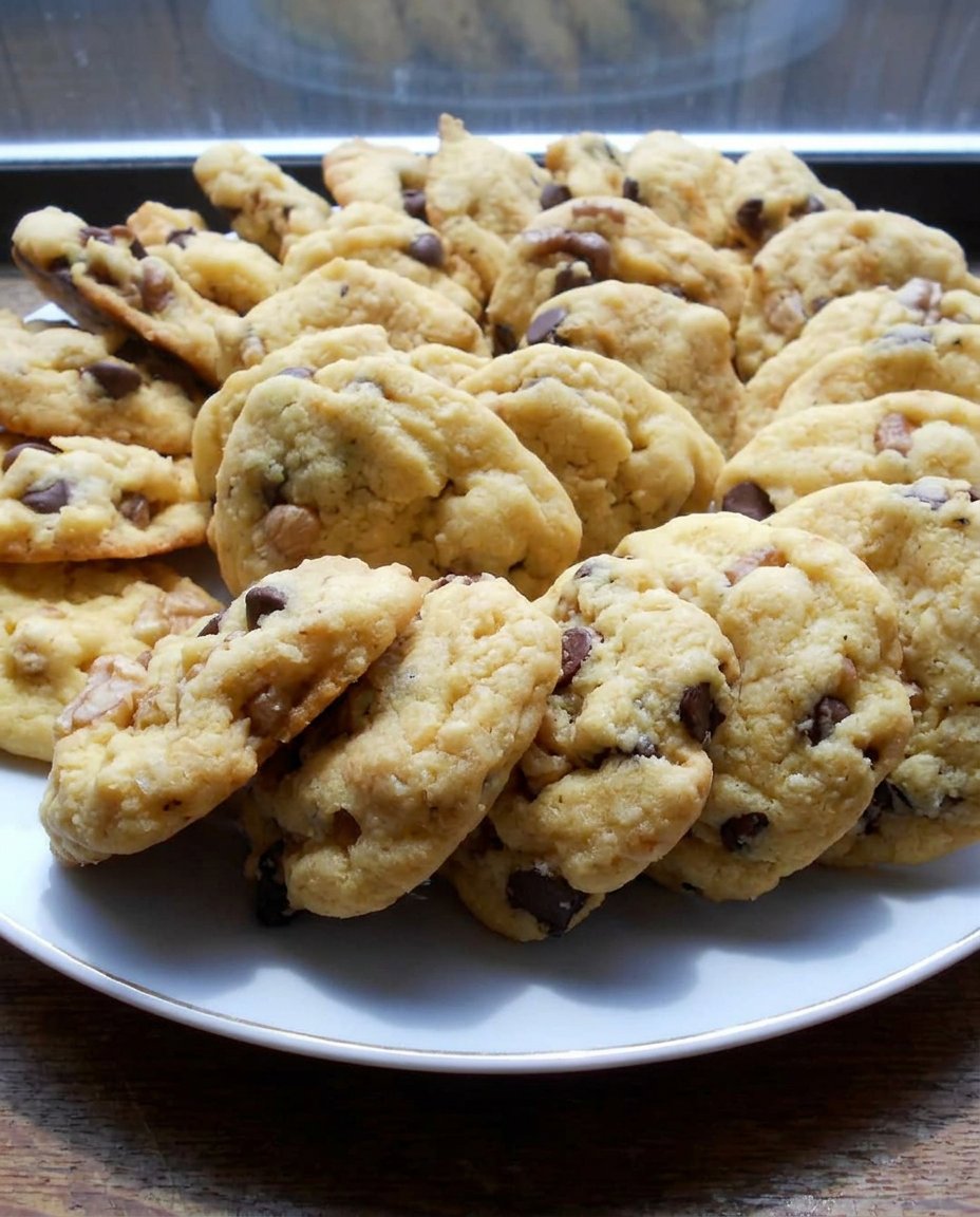 A slice of chocolate cake showing cookie dough filling