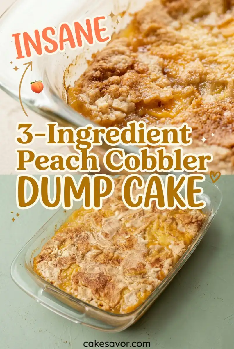 3-Ingredient Peach Cobbler Dump Cake 17 Simple 3-Ingredient Peach Cobbler Dump Cake: Best Peach Cobbler Dump Cake for Quick Family Treats