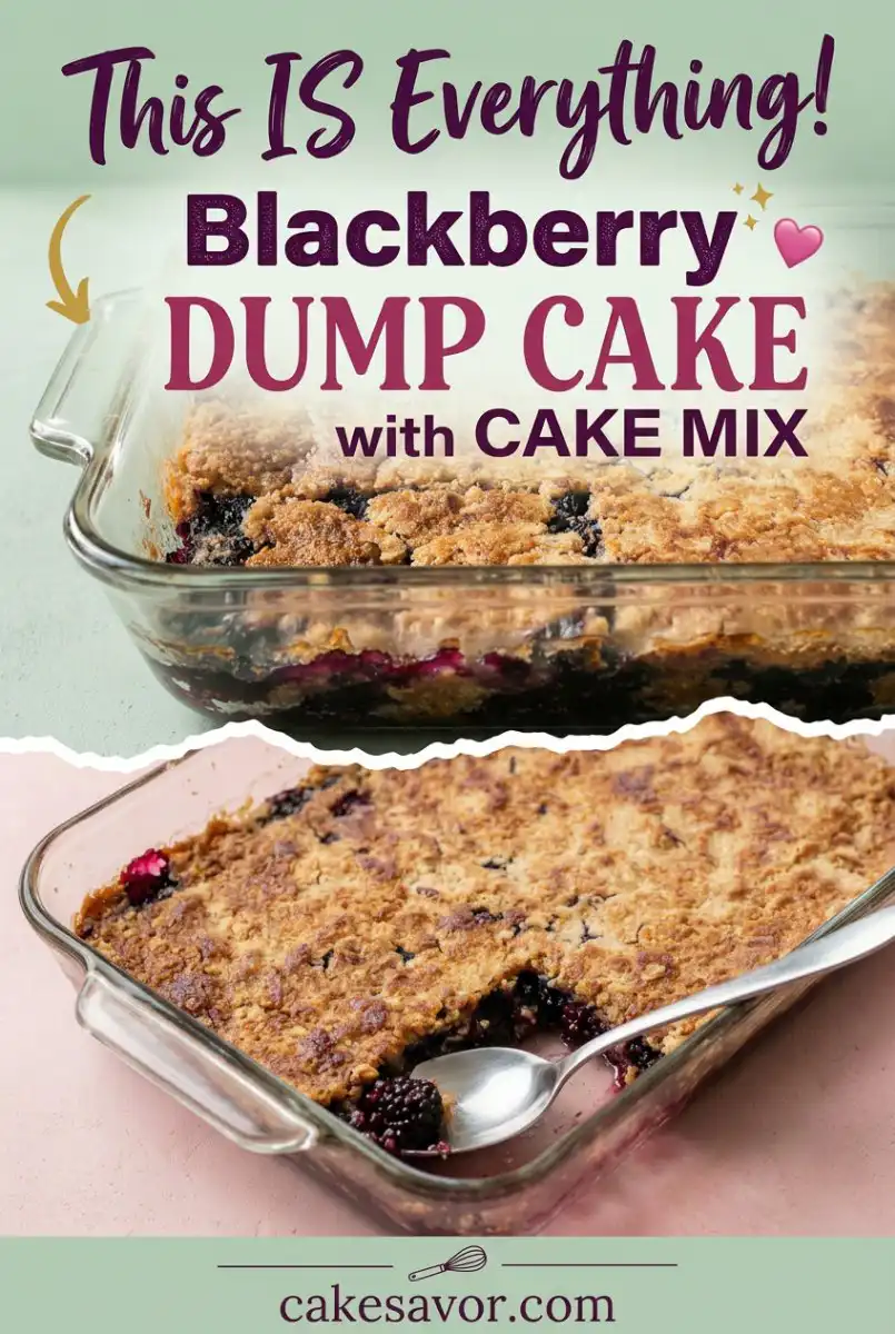 Easy Blackberry Dump Cake with Cake Mix - Best Blackberry Dump Cake Recipe You Can Make Right Now!