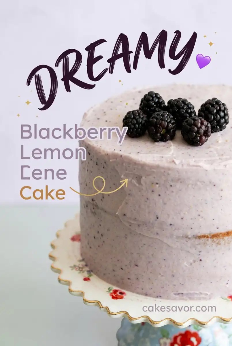 Refreshing Blackberry Lemon Cake Recipe: Moist Blackberry Cake Layers With Zesty Lemon Buttercream.