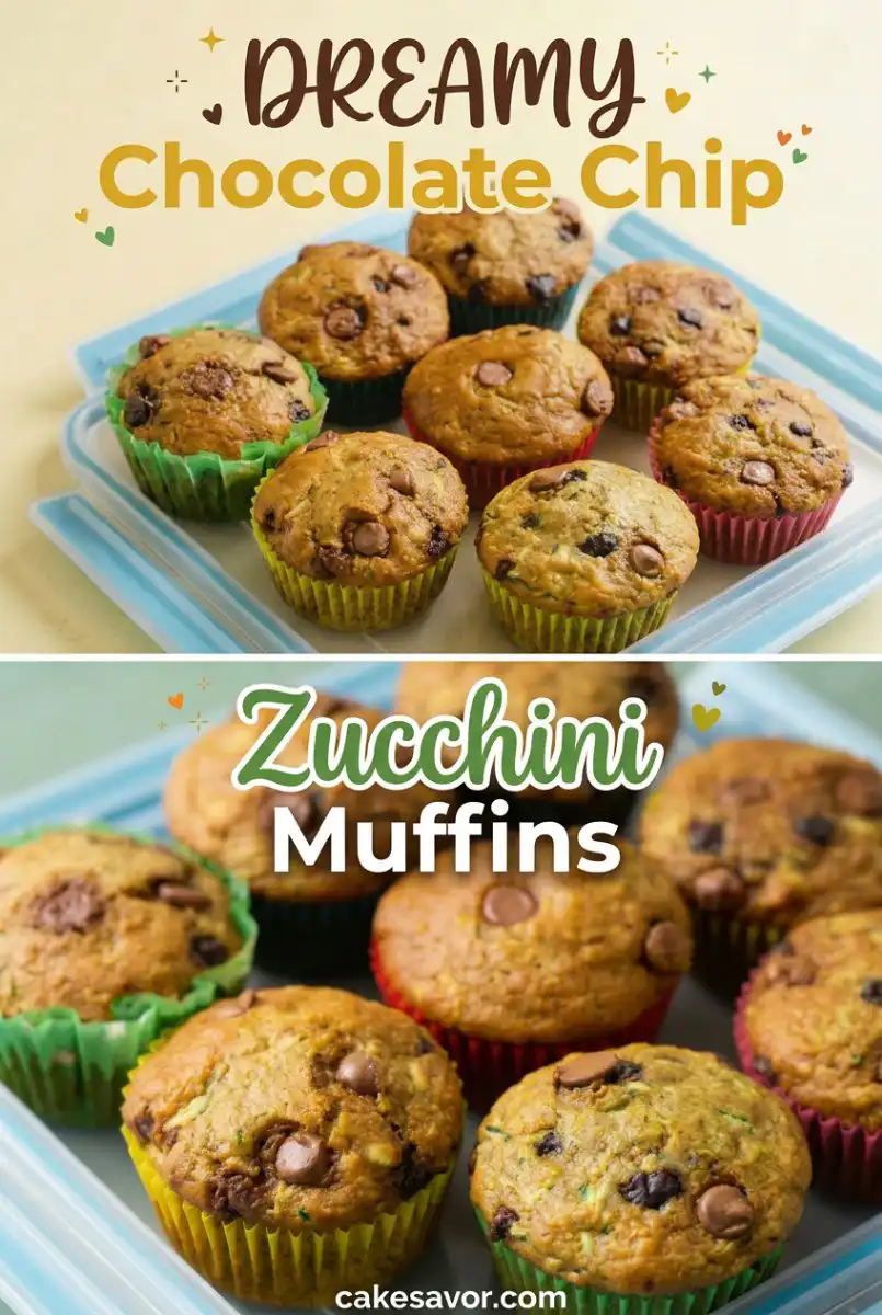 Moist Chocolate Chip Zucchini Muffins: A Great Zucchini Cake Recipe or Chocolate Zucchini Cake.