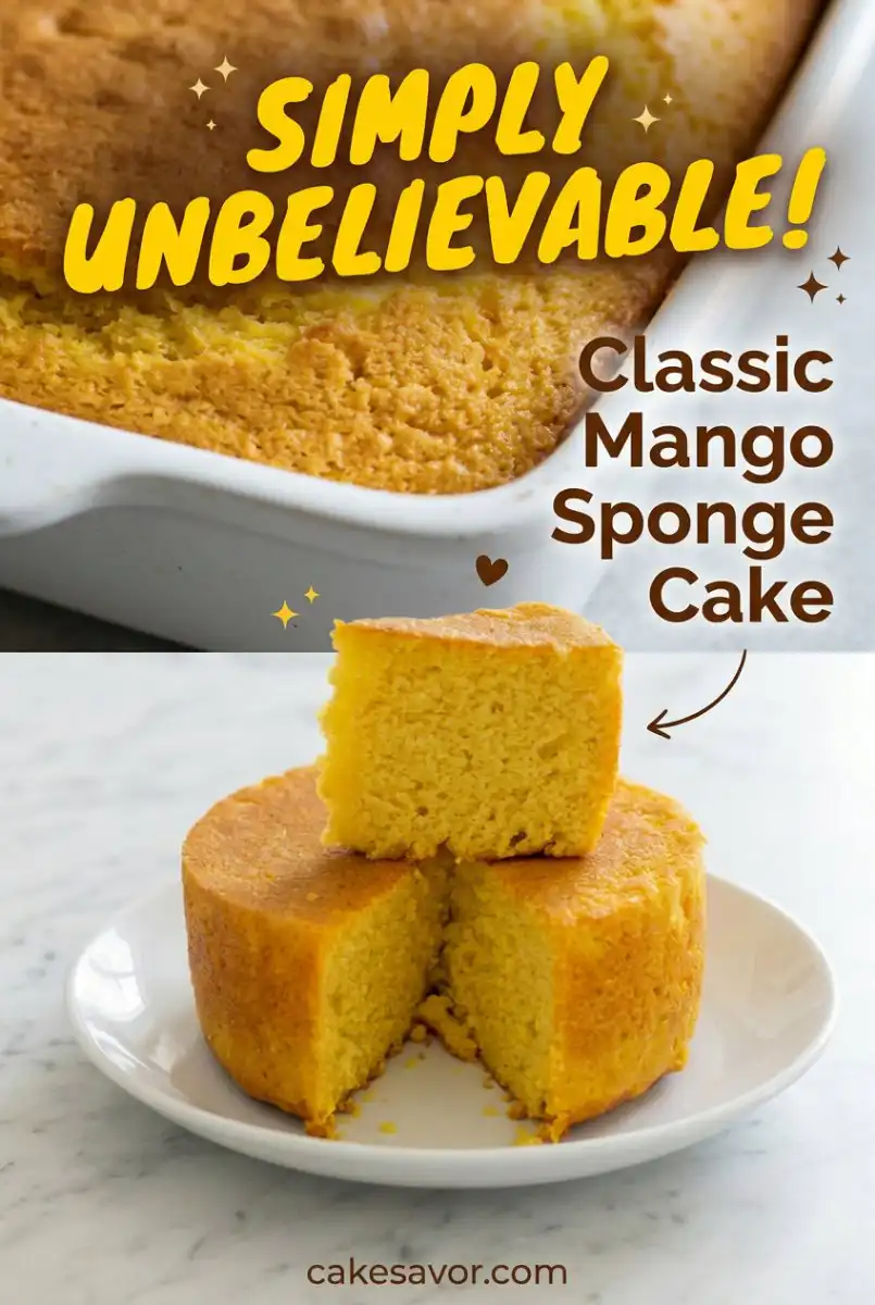How to Make a Classic Mango Sponge Cake: The Lightest and Best Mango Cake Recipe for Any Occasion.