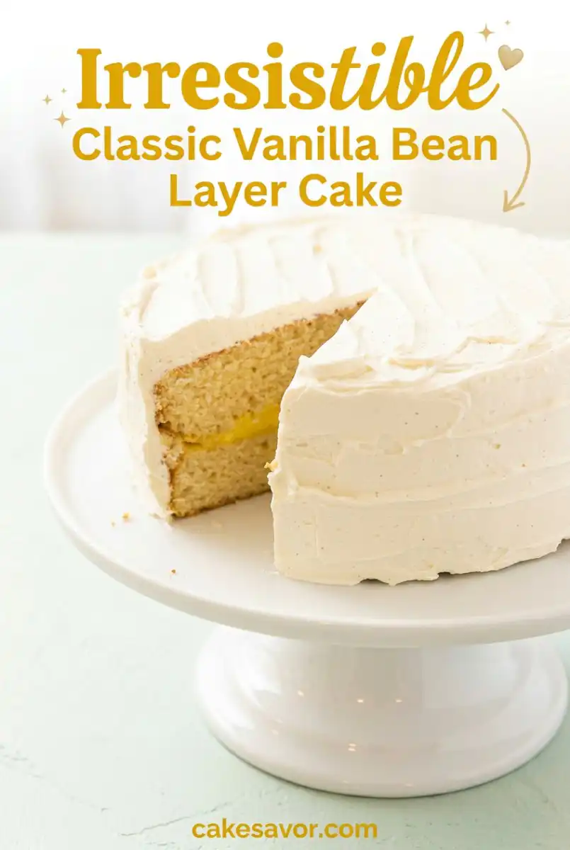 The Best Classic Vanilla Bean Layer Cake Recipe: A Moist and Delicious Layer Cake for Any Occasion.