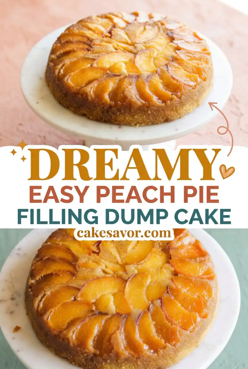 The Best Easy Peach Pie Filling Dump Cake - Quick Recipe for a Delicious Peach Dump Cake Easy!