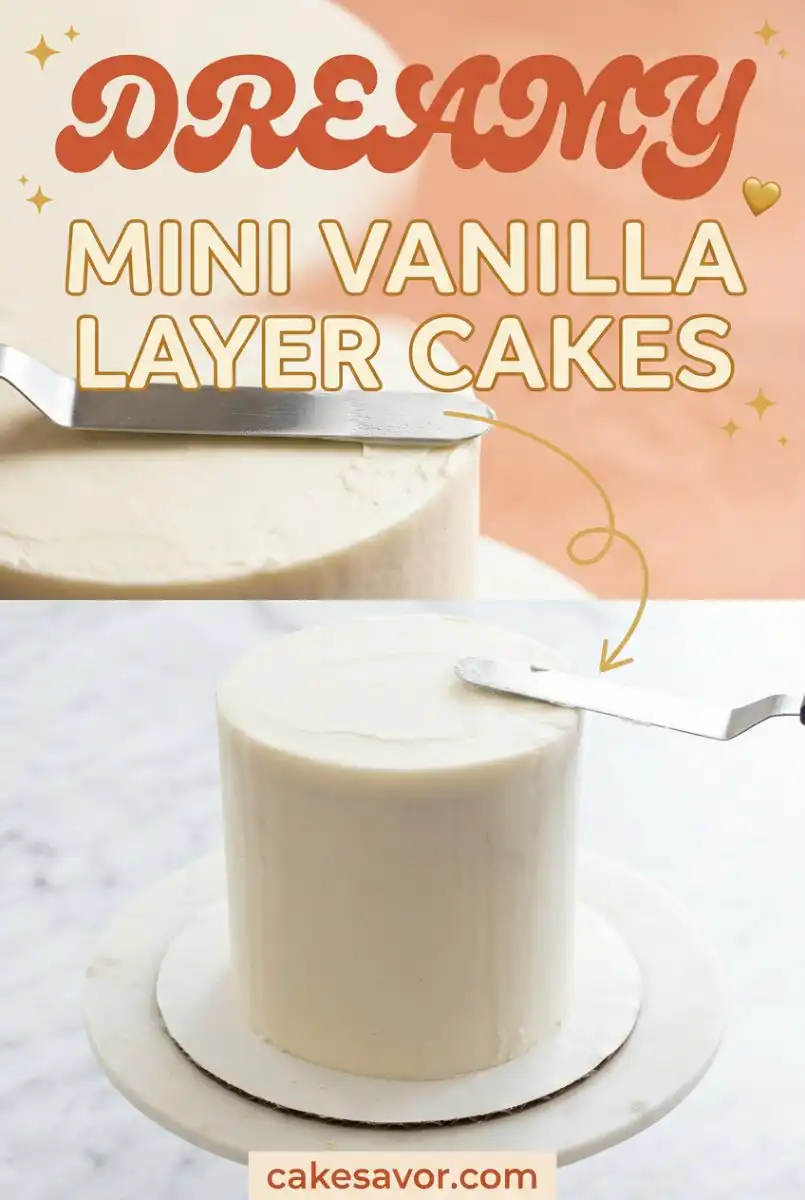 Delicious Mini Vanilla Layer Cakes: Create the Best Small Batch Mini Layer Cake for Every Event!