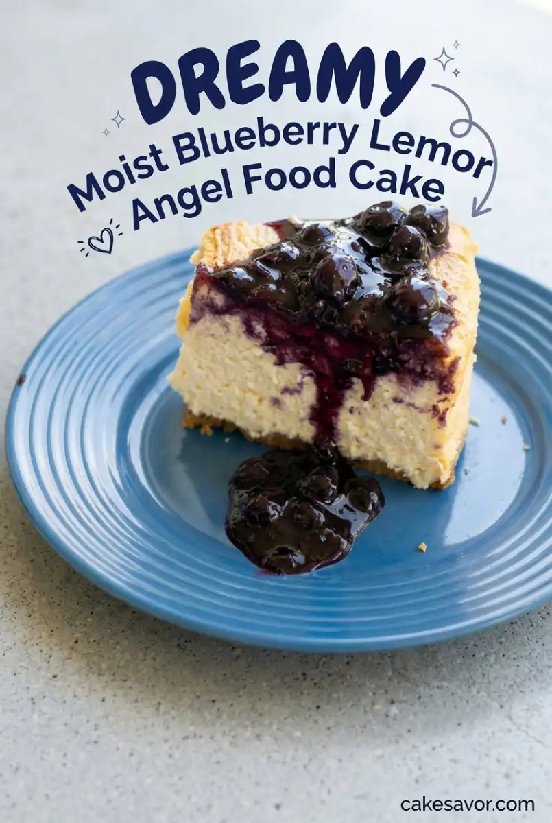 Moist Blueberry Lemon Angel Food Cake Recipe: A Fresh Lemon Layer Cake and Mini Layer Cake Design.
