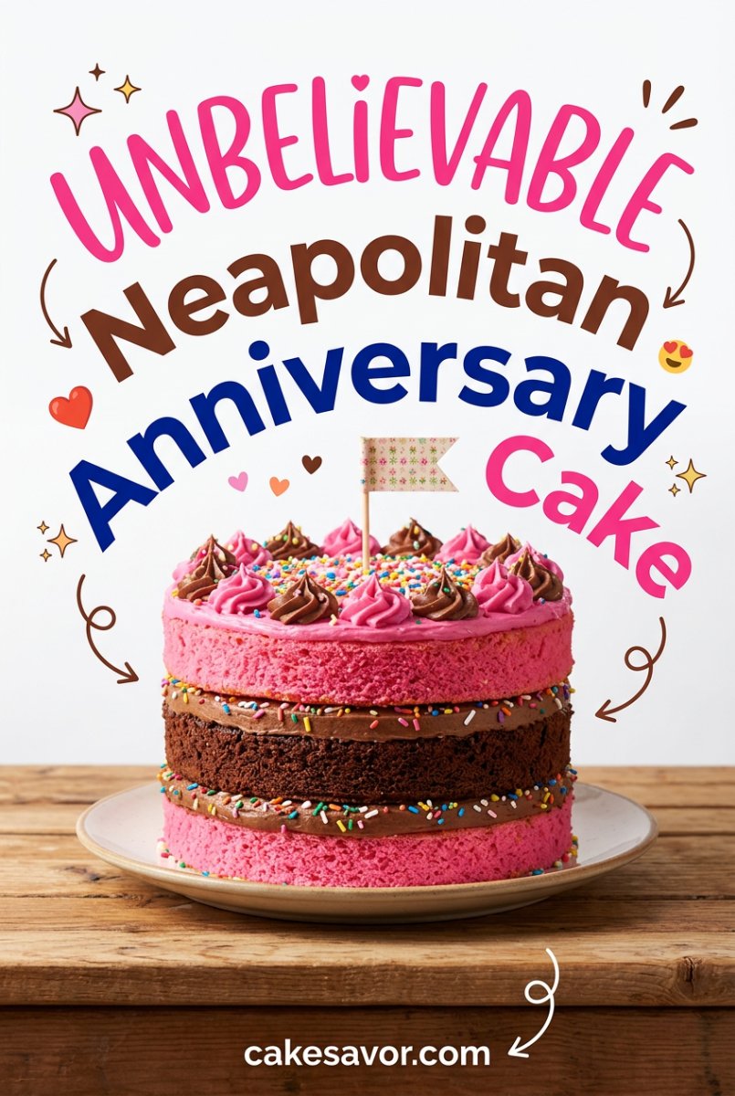 Perfect Neapolitan Anniversary Cake Recipe: A Stunning Triple Layer Cake Anniversaire for You!