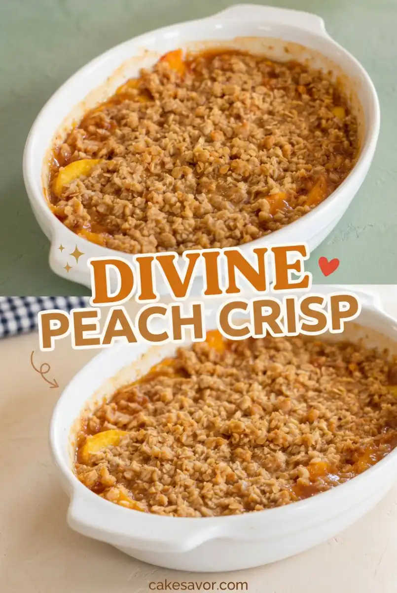 Best Peach Crisp: Better than Peach Cake, Peach Cobbler Dump Cake, or Peach Cobbler Pound Cake Recipe!