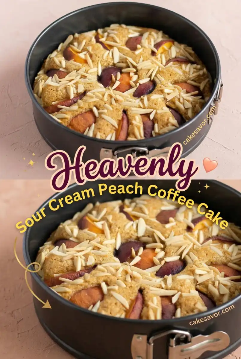 Easy Sour Cream Peach Coffee Cake: A Moist, Homemade Peach Coffee Cake Perfect for Your Next Brunch!