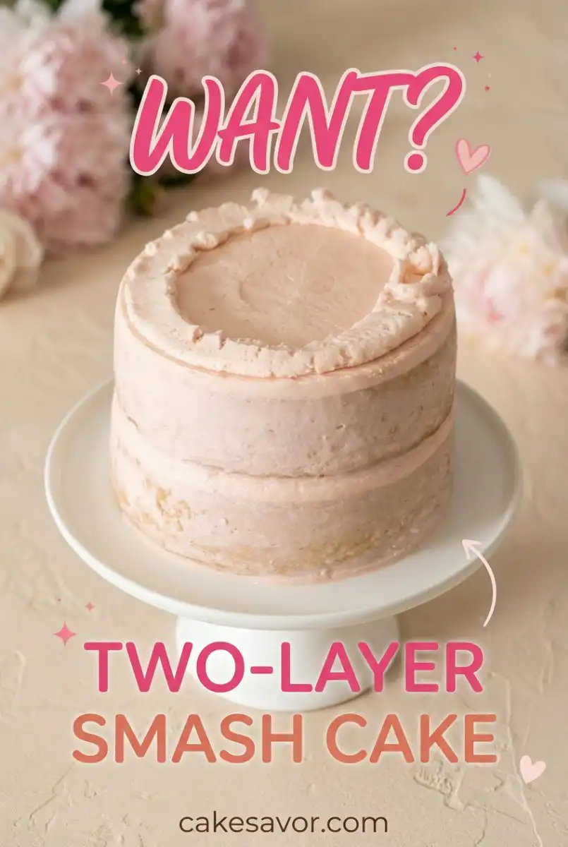 Two-Layer Smash Cake 17 Adorable Two-Layer Smash Cake Ideas for Your Toddler with a Perfect 2 Layer Cake Birthday Design
