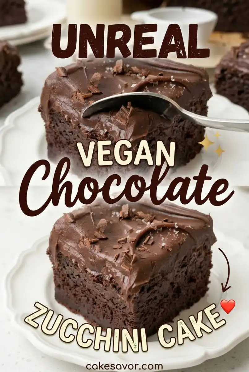 Healthy Moist Vegan Chocolate Zucchini Cake - A Must-Try Rich Chocolate Zucchini Cake Recipe Today!
