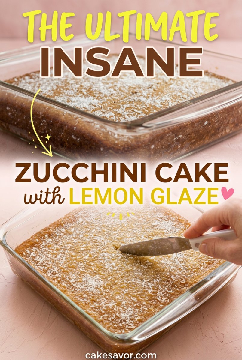 The Best Zucchini cake with lemon glaze: An Easy and Moist zucchini cake recipe for your family.