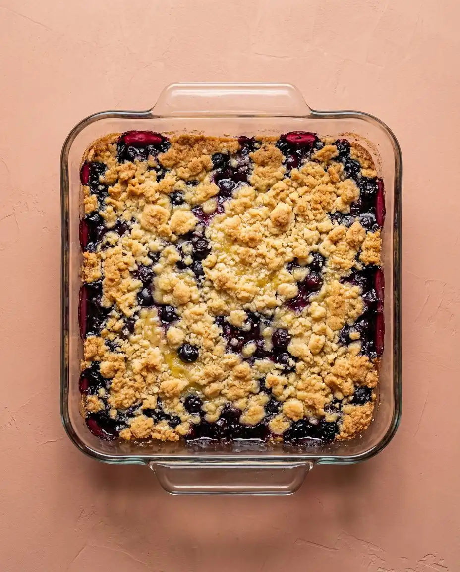 Ingredients for Blackberry Dump Cake with Cake Mix including fresh berries and sugar.
