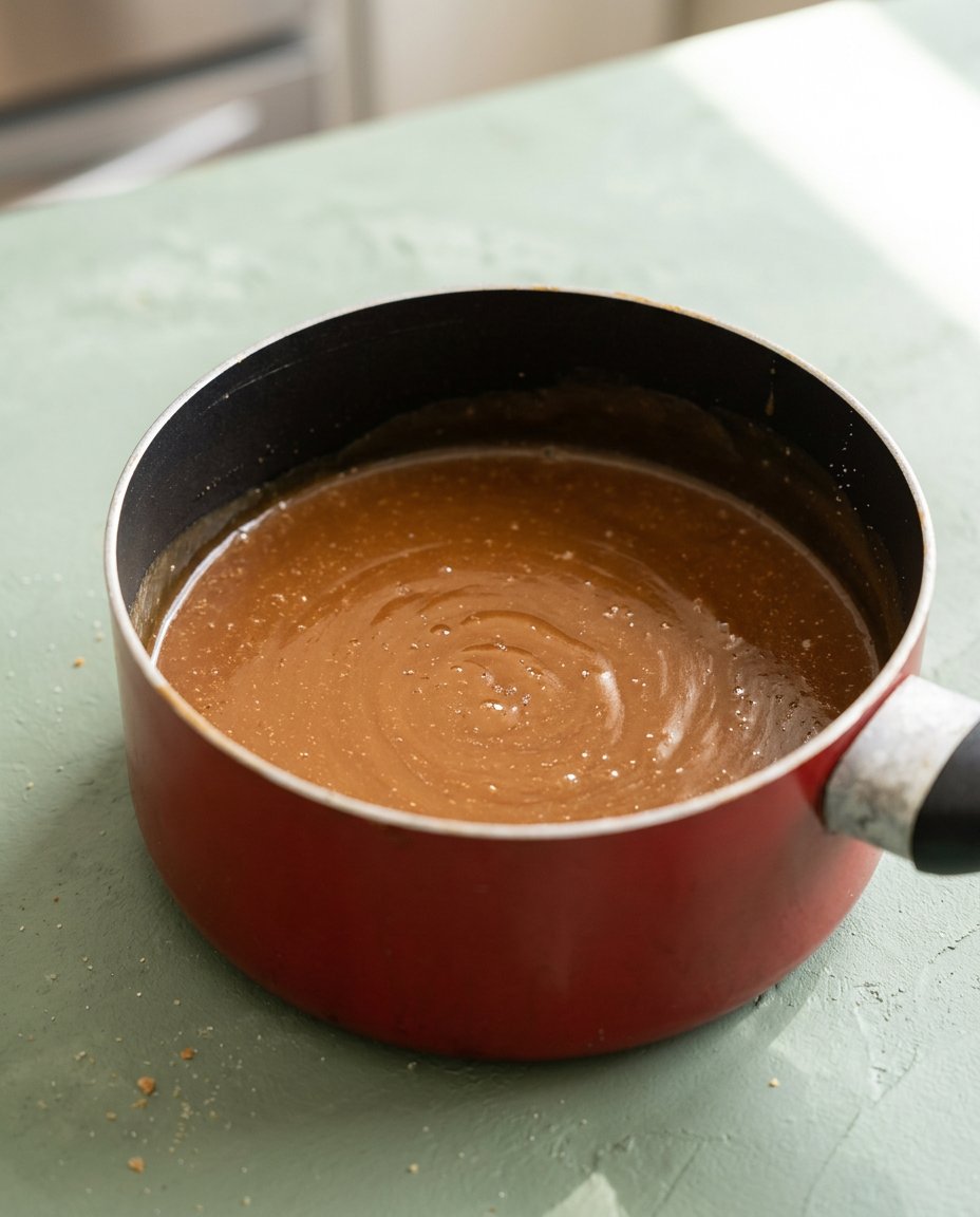 Ingredients for Opera Cake including almond flour, coffee, and dark chocolate.
