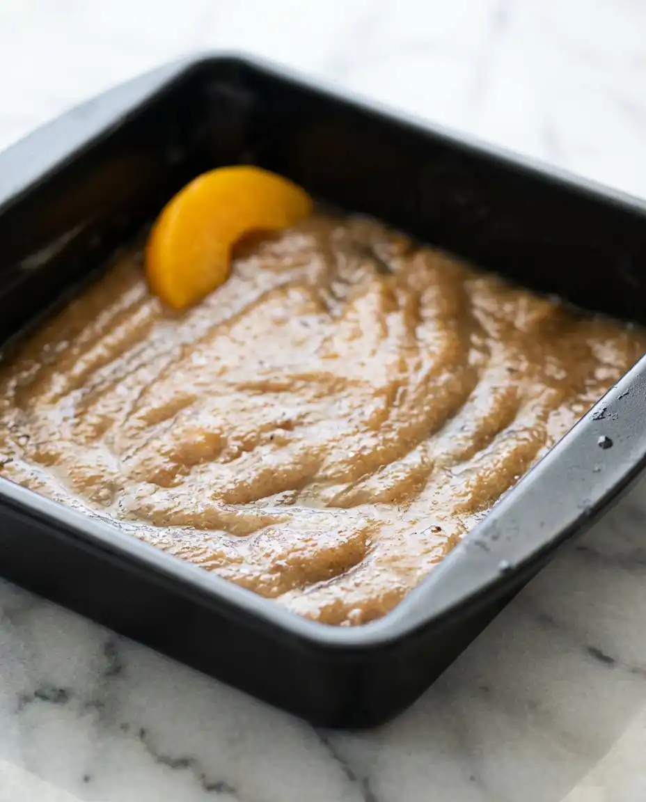 Fresh peaches and baking staples gathered for a Classic Peach Upside Down Cake.