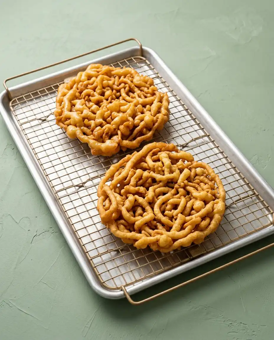 A Classic Carnival Funnel Cake served with fresh strawberries and a side of syrup.
