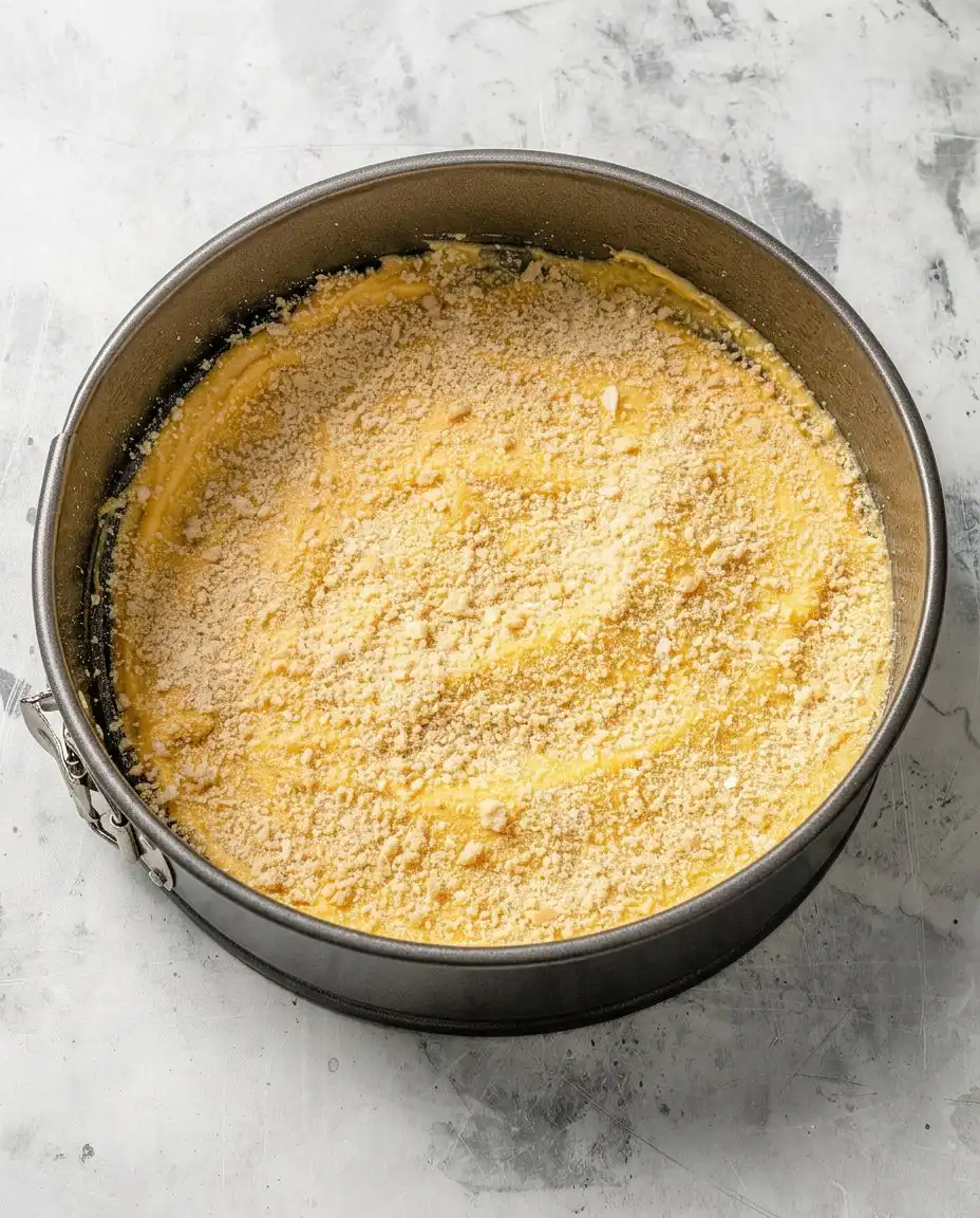 Creaming softened butter and sugar in a glass bowl with a hand mixer.