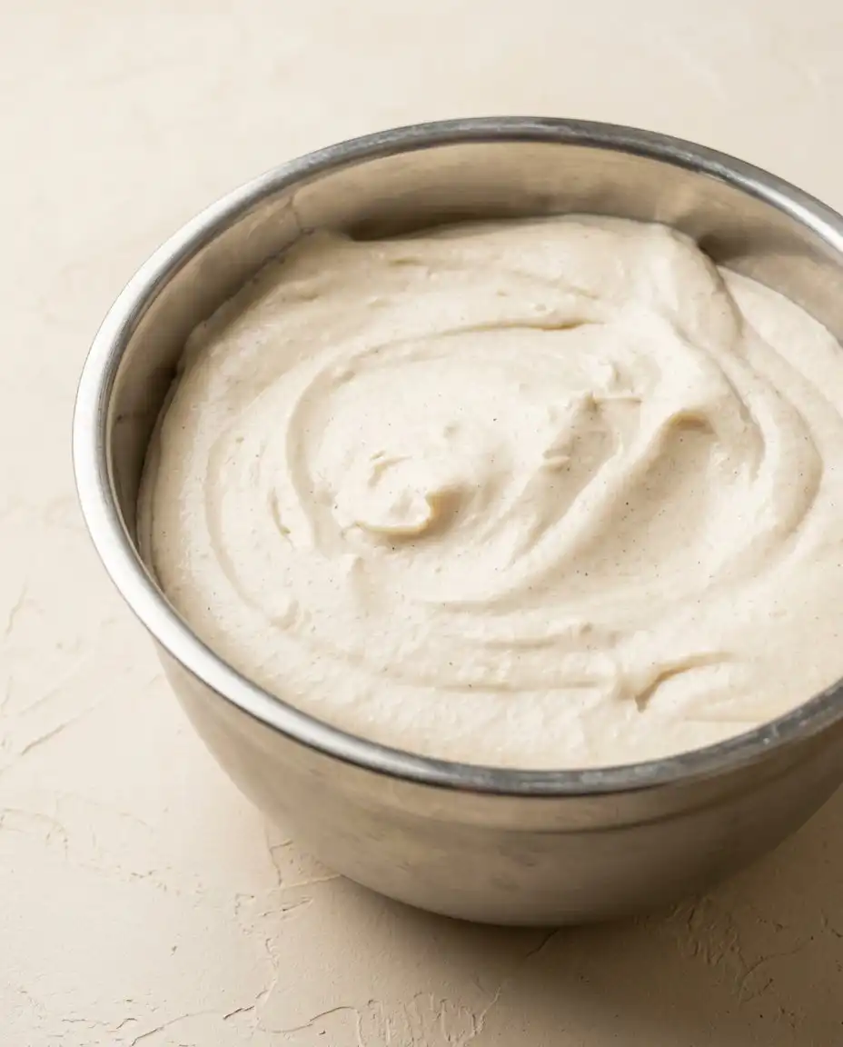 Fresh vanilla bean seeds and a bottle of almond extract for Classic Vanilla Bean Layer Cake.