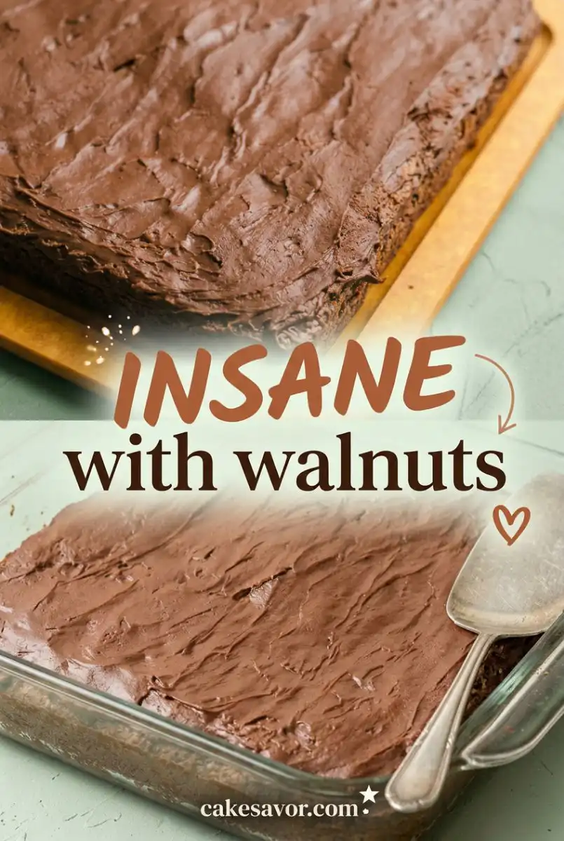 Homemade Chocolate Zucchini Cake with Walnuts - Moist, Fudgy, and Perfectly Crunchy Every Time.