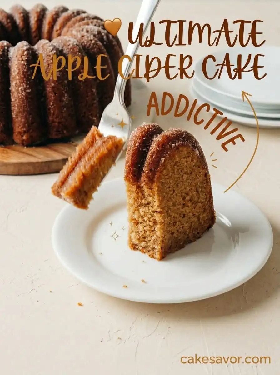 The Ultimate Apple Cider Cake: A Must-Make Fall Cake Recipe For Your Cozy Seasonal Dessert Table