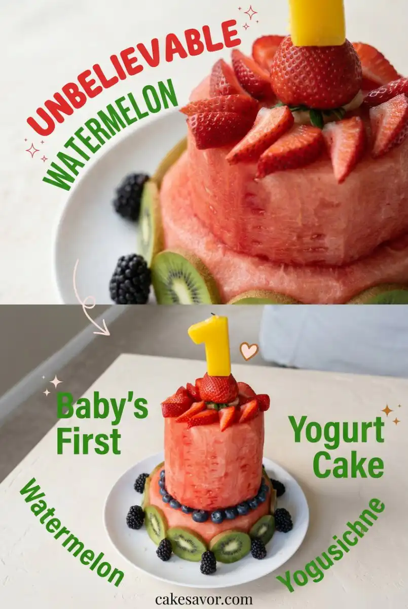 Baby's First Watermelon Yogurt Cake: A Perfect, Healthy Refreshing Treat for Your Baby 6 Months Old