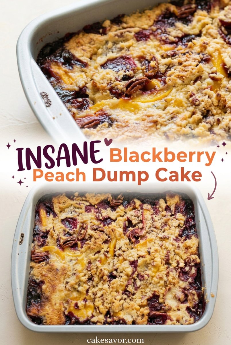 Blackberry Peach Dump Cake: The Easiest Fruit Cobbler Recipe Using Blackberry Dump Cake Methods!