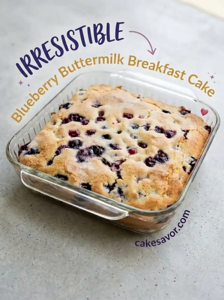 Blueberry Buttermilk Breakfast Cake: The Best Easy Homemade Blueberry Breakfast Cake Recipe Ever