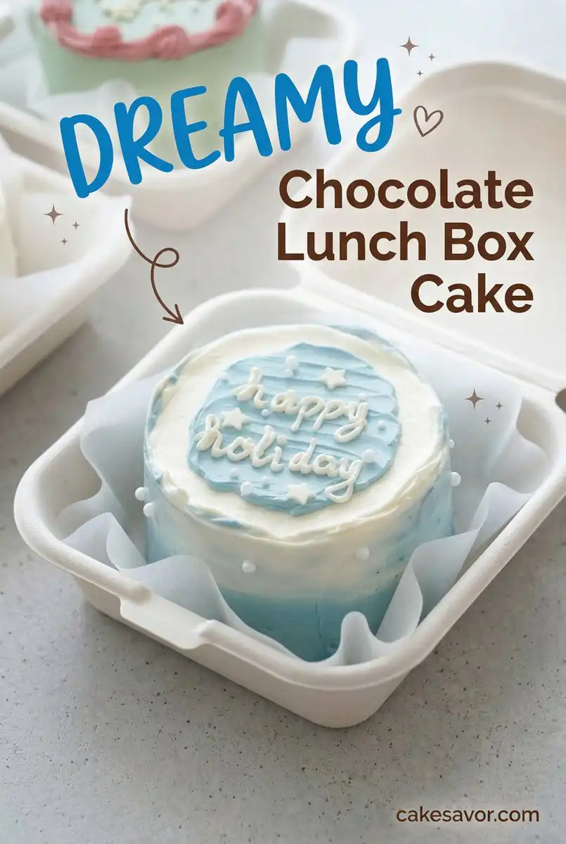 Chocolate Lunch Box Cake 17 How to Make a Chocolate Lunch Box Cake: Easy One Bowl Bento Cake Recipe Sized for Two People.