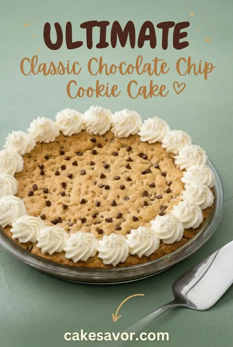 Classic Chocolate Chip Cookie Cake Recipe: The Best Easy Cookie Cake Ever