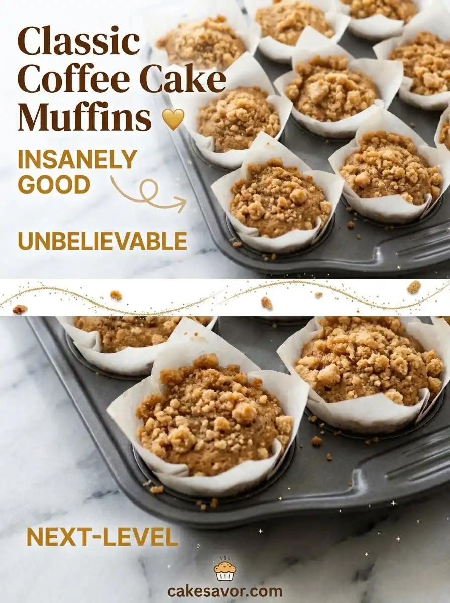 Classic Coffee Cake Muffins Recipe: The Best Buttery Coffee Cake Muffins for Your Morning Coffee
