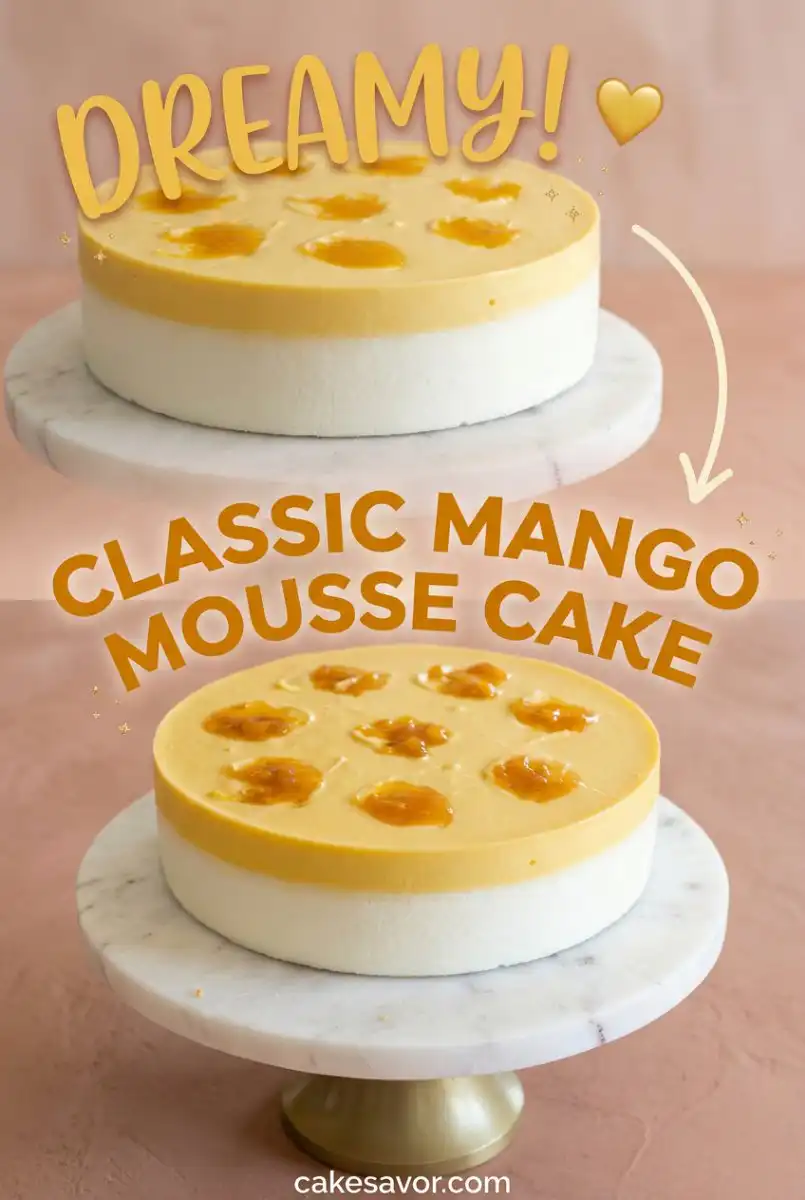 Classic Mango Mousse Cake: The Ultimate Mango Mousse Cake Recipe You Have Got To Try Today!