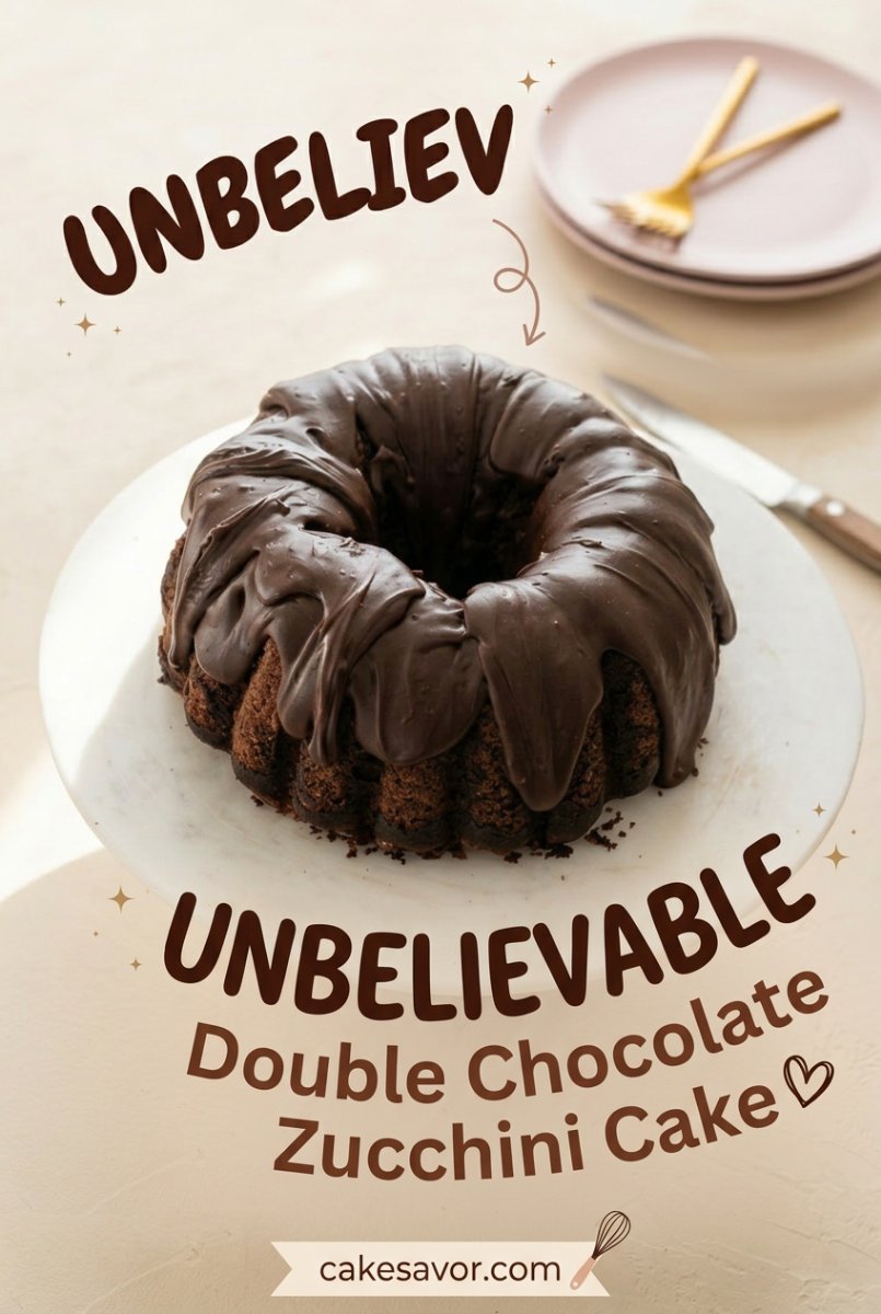 Double Chocolate Zucchini Cake: The Ultimate Fudgy Chocolate Zucchini Cake for Dessert Lovers