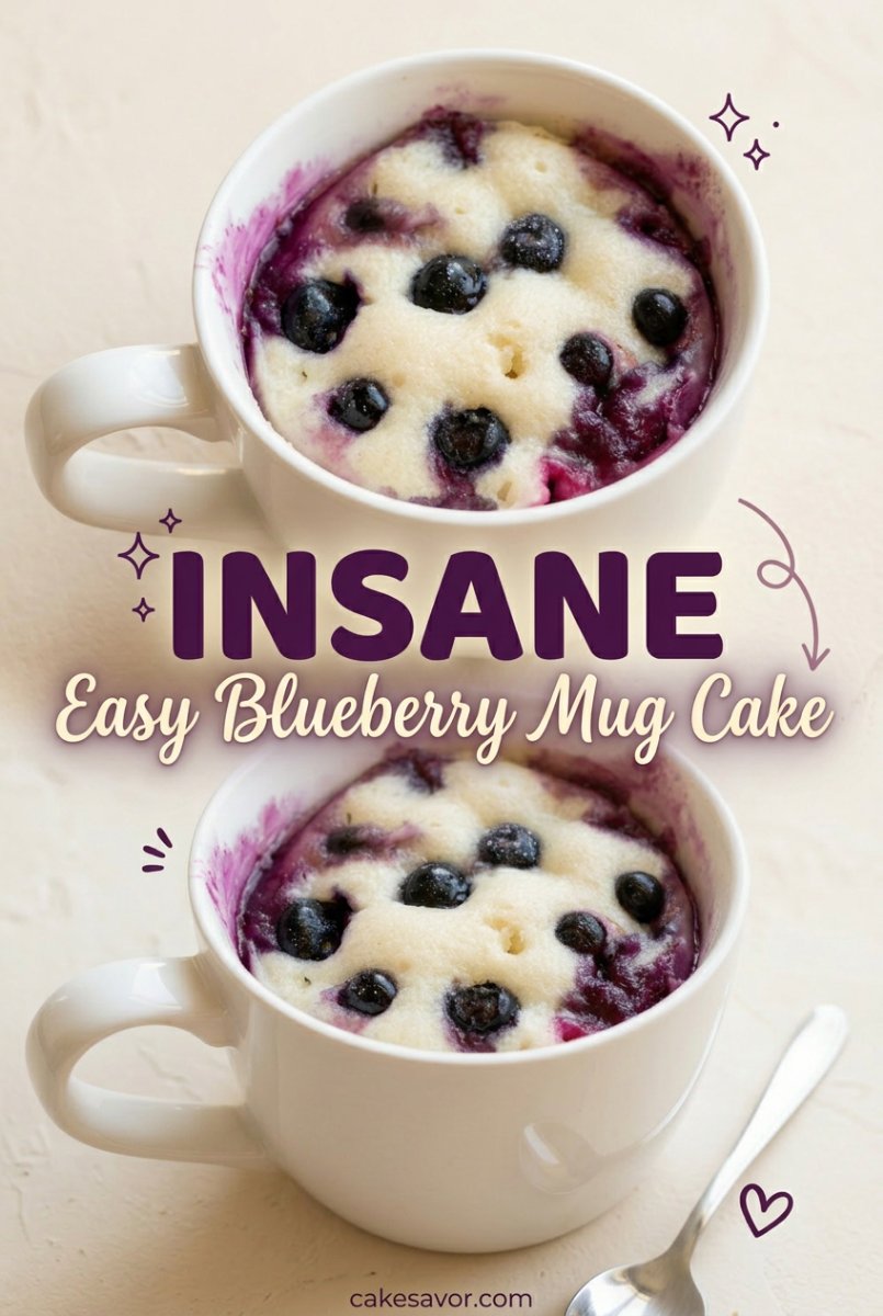 Easy Blueberry Mug Cake: The Best Simple Blueberry Cake Recipes For A Quick Dessert Treat Today