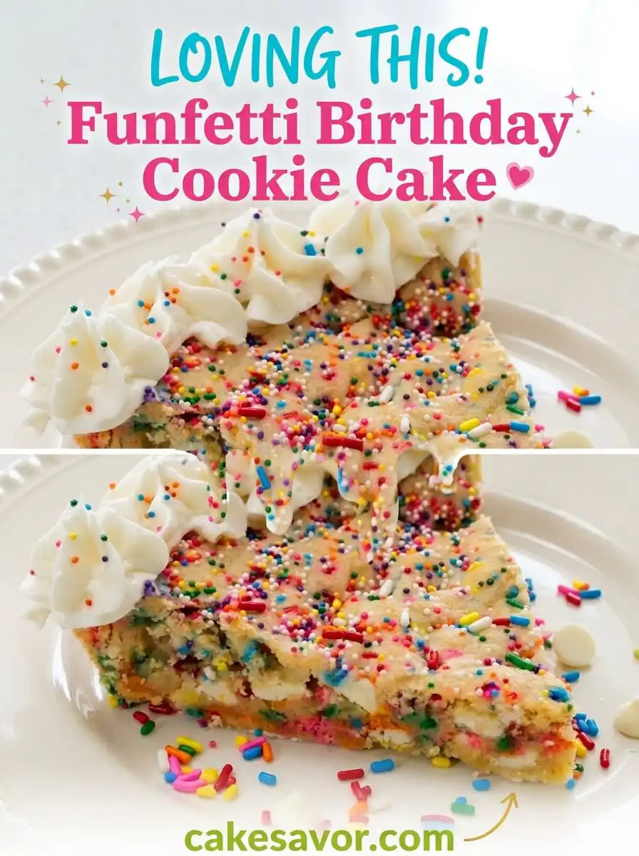 Funfetti Birthday Cookie Cake: The Ultimate Chewy and Colorful Birthday Cookie Cake Recipe Ever