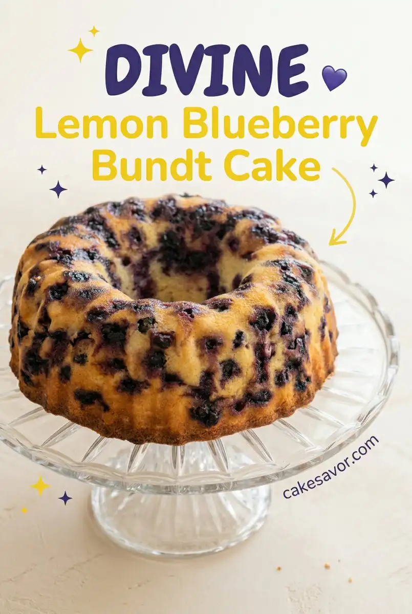 Moist Lemon Blueberry Bundt Cake with Lemon Glaze - Easy Lemon Blueberry Bundt Cake Baking Guide