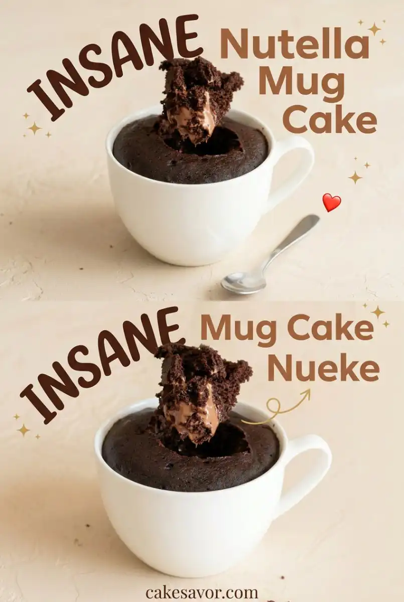 The Ultimate Nutella Mug Cake: A Quick Microwave Dessert for When You Need Something Sweet Fast!