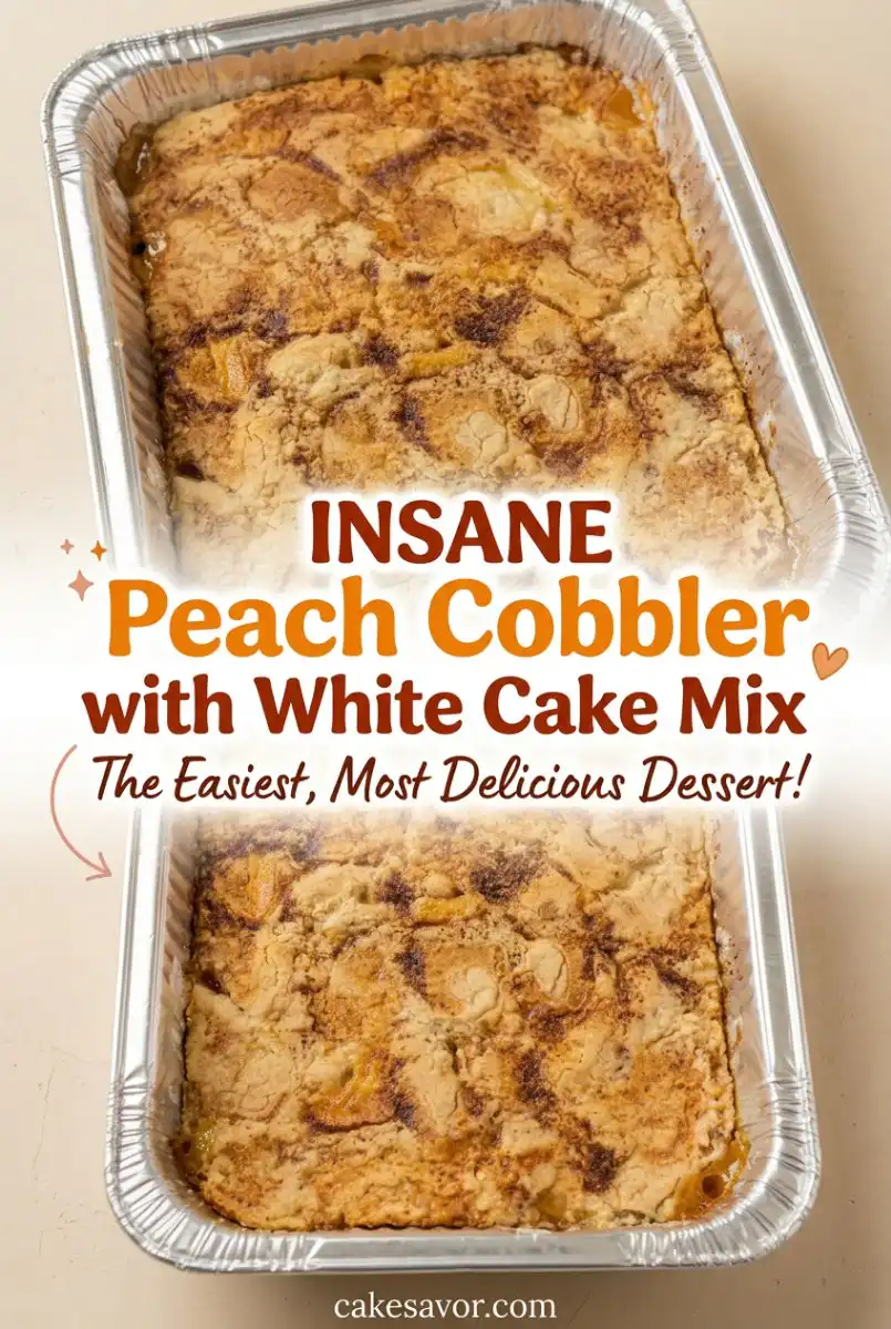 Easy Peach Cobbler with White Cake Mix: The Ultimate Simple Dessert Recipe Everyone Will Love!