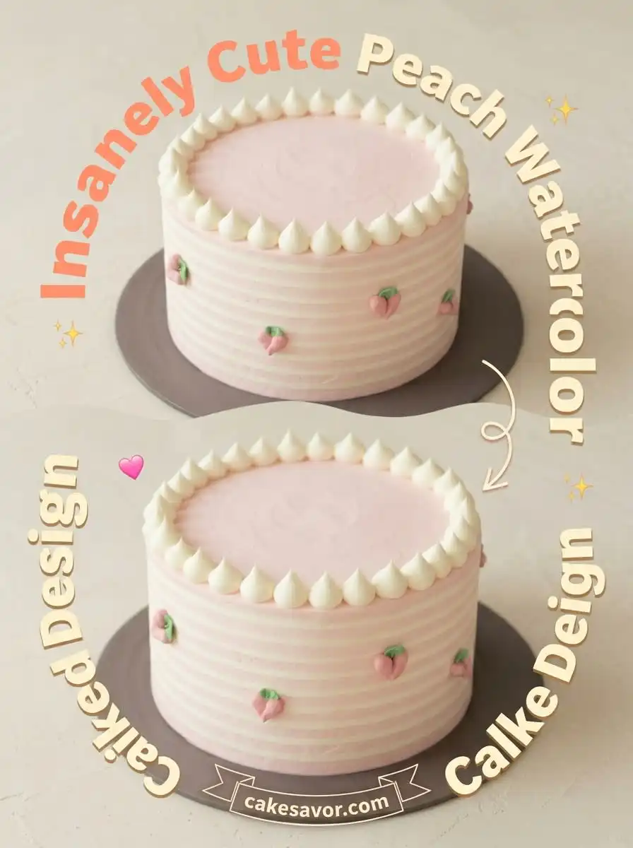Peach Watercolor Cake Design Ideas: The Most Beautiful Peach Cake Design for Your Special Event