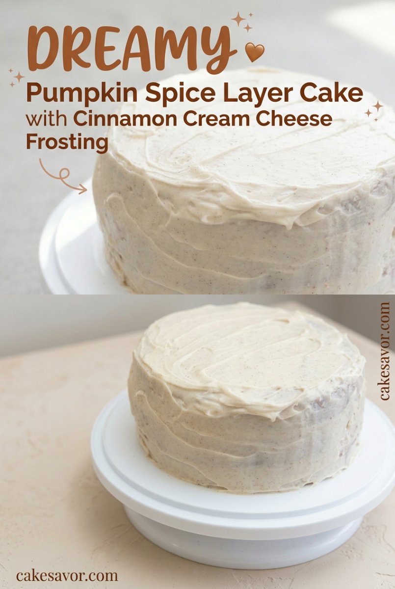 Pumpkin Spice Layer Cake with Cinnamon Cream Cheese Frosting: The Best Pumpkin Cake Recipes Ever!