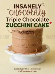 Triple Chocolate Zucchini Cake: The Ultimate Fudgy Chocolate Zucchini Cake Recipe You Will Love