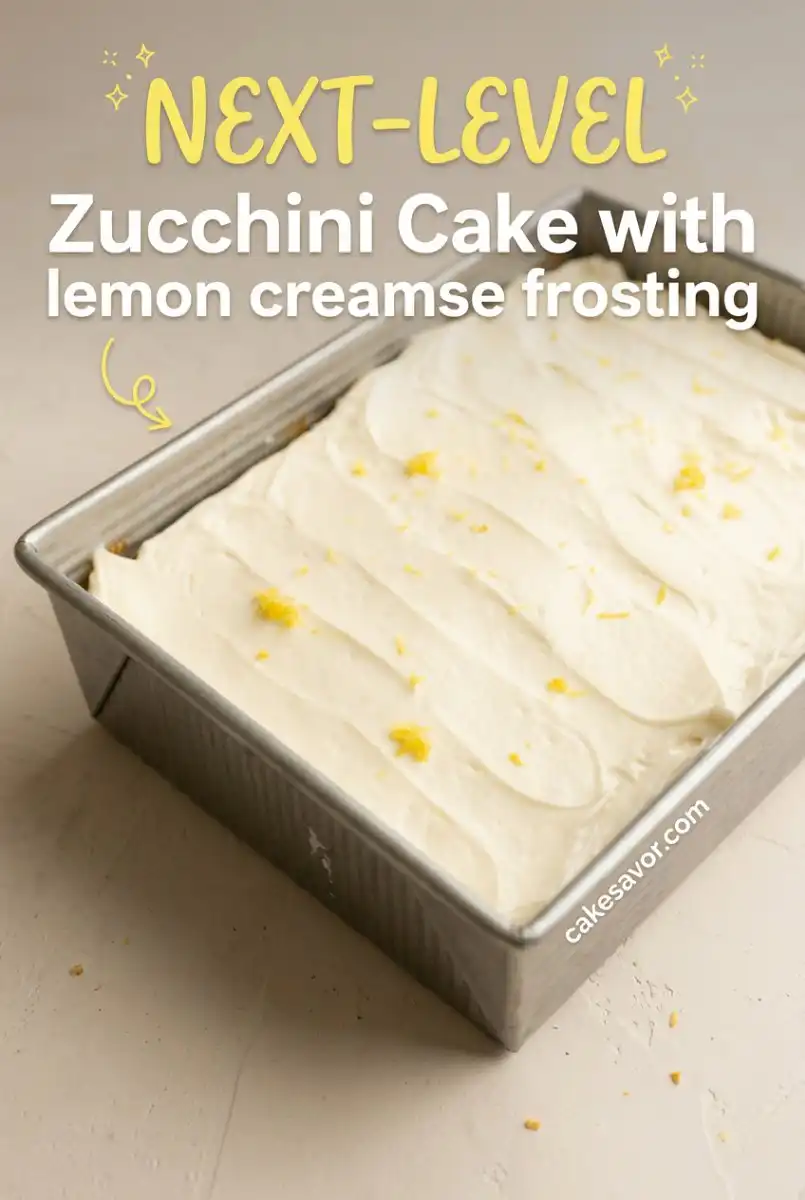 Moist Zucchini Cake with Lemon Cream Cheese Frosting - The Best Zucchini Cake Recipe!