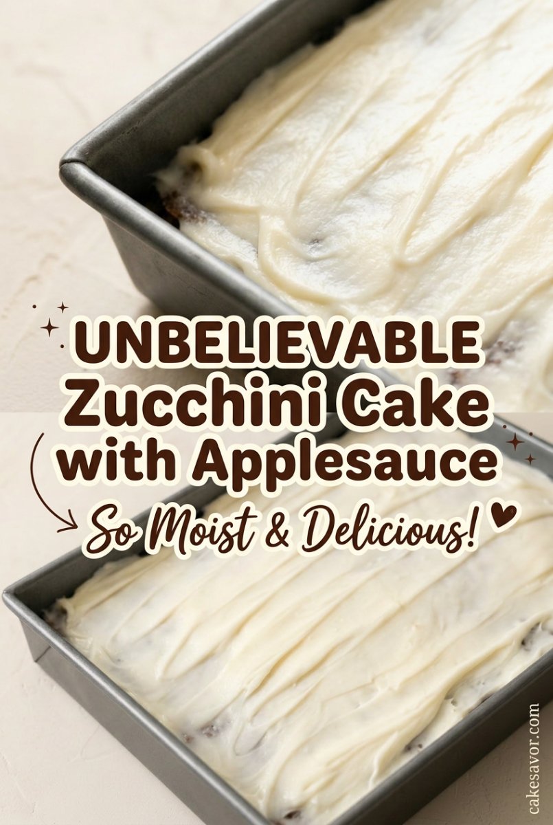 Zucchini Cake with Applesauce: A Moist Chocolate Zucchini Cake Recipe!