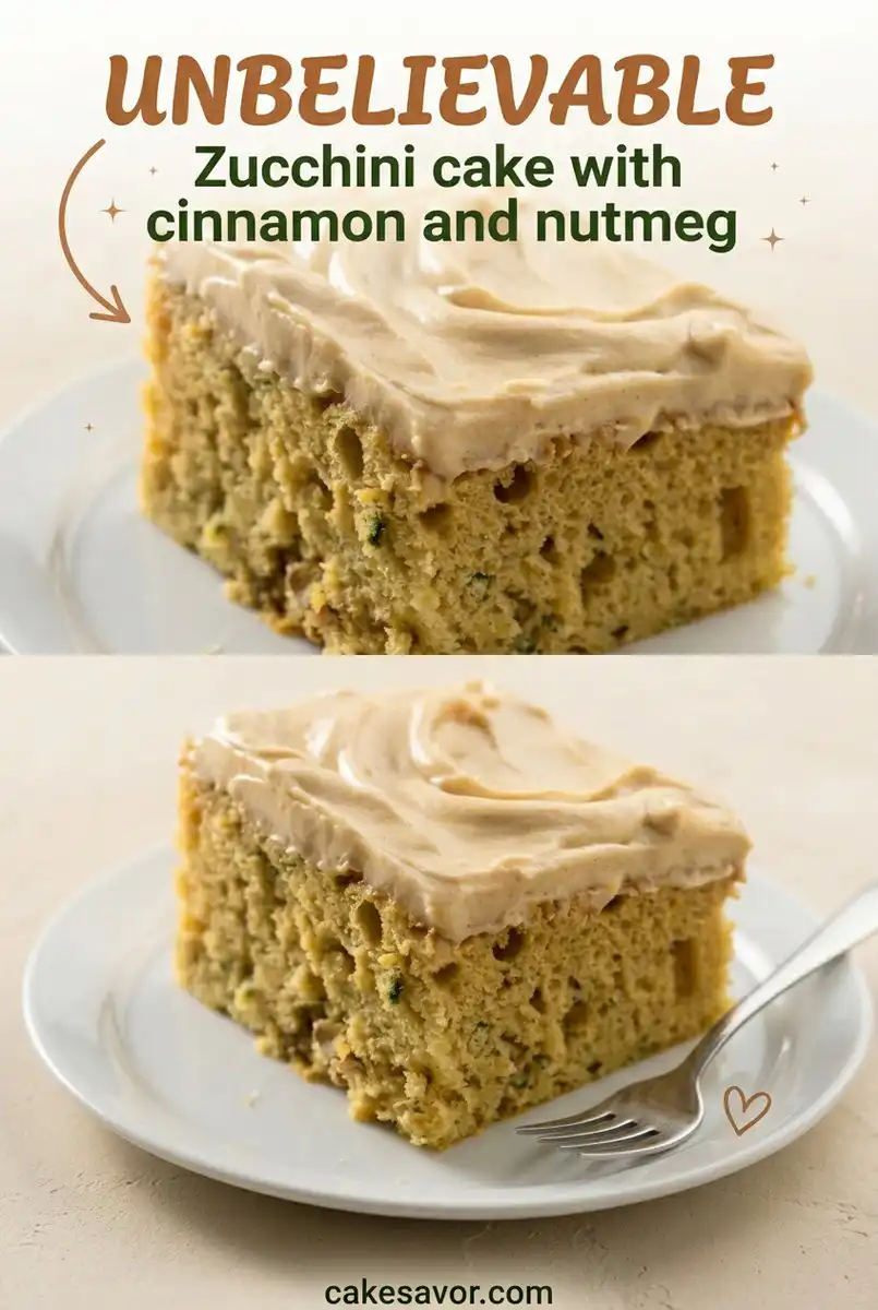 Cozy Zucchini Cake with Cinnamon and Nutmeg - A Simple One Bowl Zucchini Cake Recipe To Try