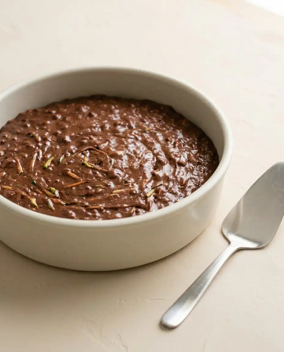 One-Bowl Chocolate Zucchini Cake 15 Finely shredded fresh zucchini blotted with a towel for One-Bowl Chocolate Zucchini Cake.
